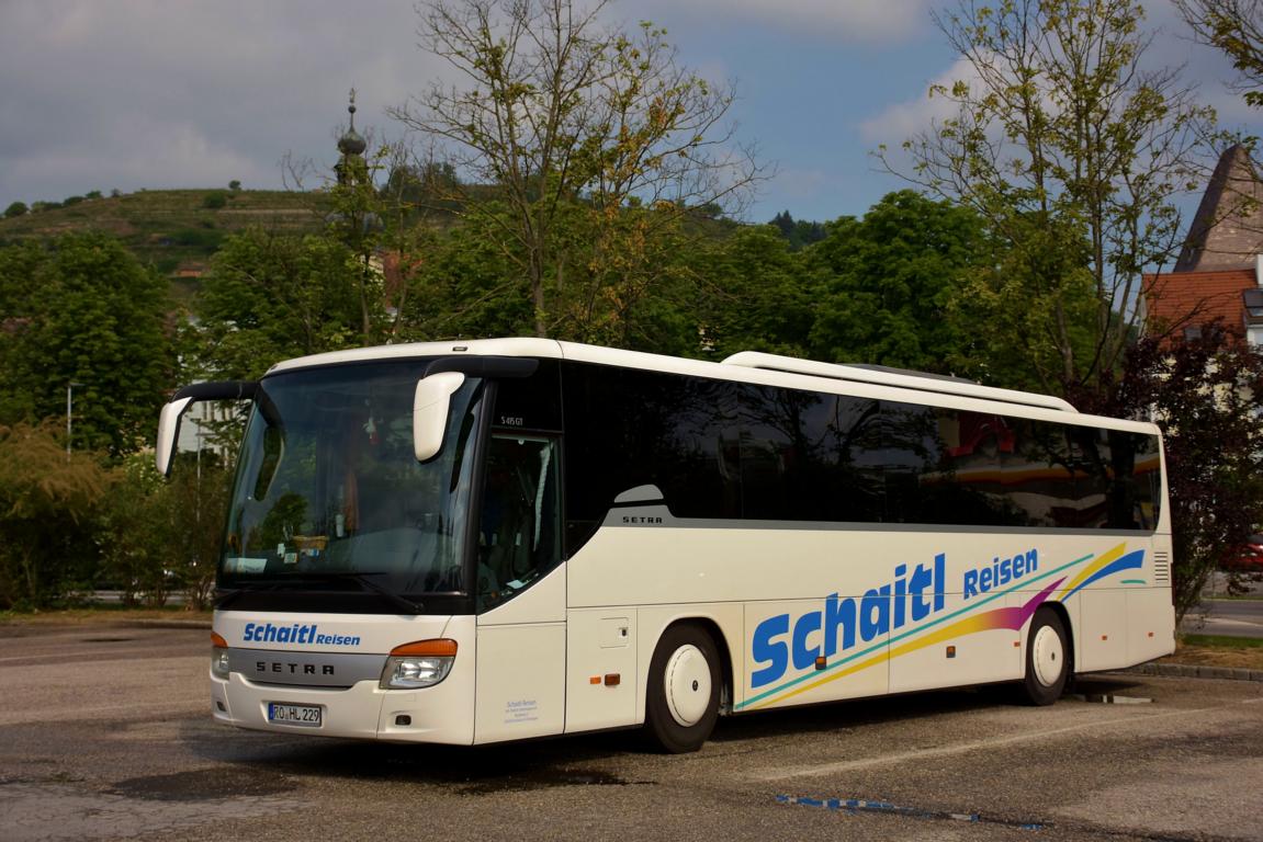 Setra 415 GT von Schaitl Reisen aus der BRD im Mai 2018 in Krems.