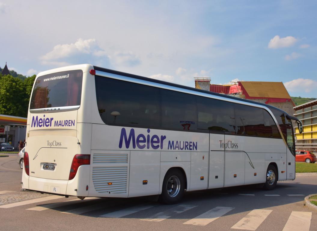 Setra 415 HD von Meier Reisen aus FL 2018 in Krems gesehen.