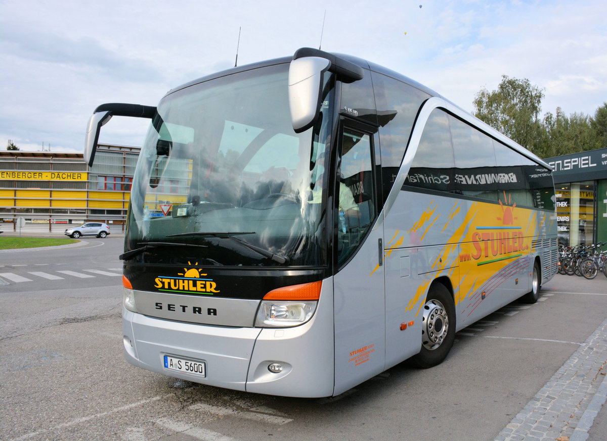 Setra 415 HD von Stuhler reisen aus der BRD in Krems gesehen.
