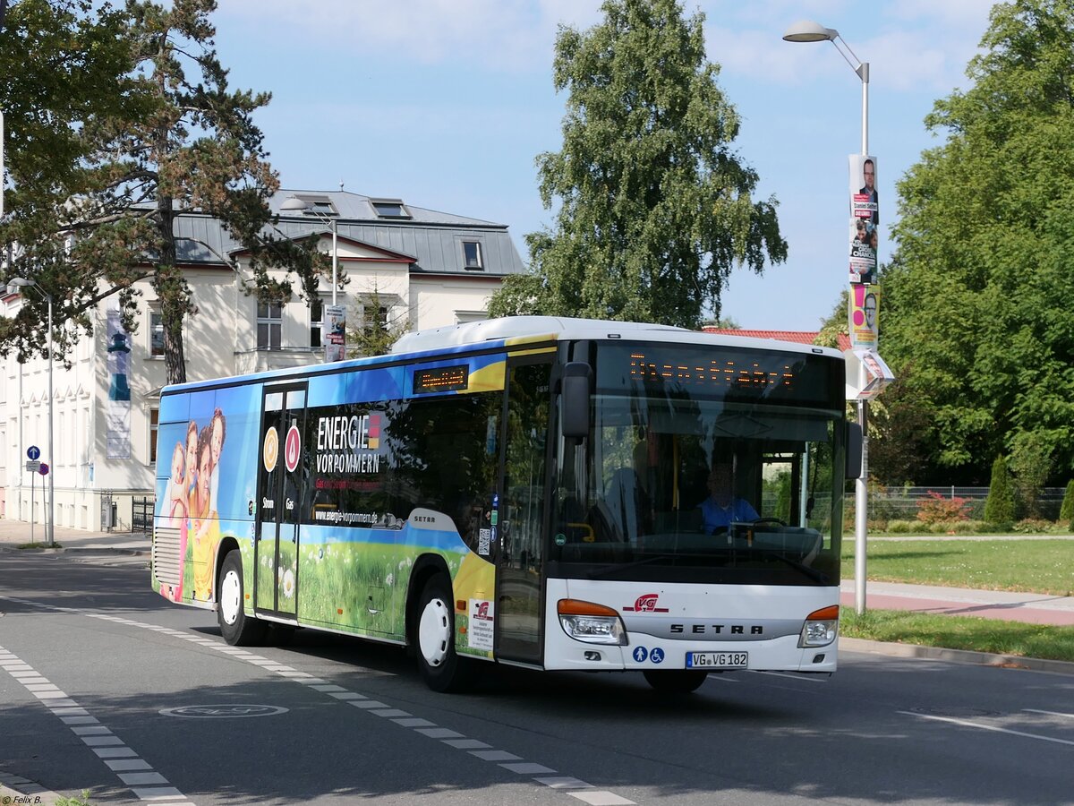 Setra 415 NF der Anklamer Verkehrsgesellschaft mbH in Greifswald.