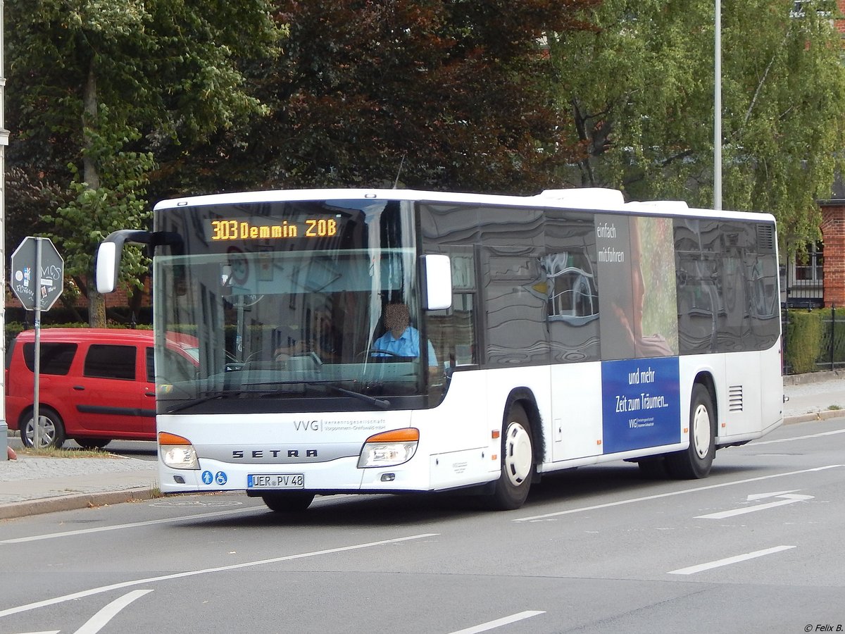 Setra 415 NF der VVG in Greifswald.