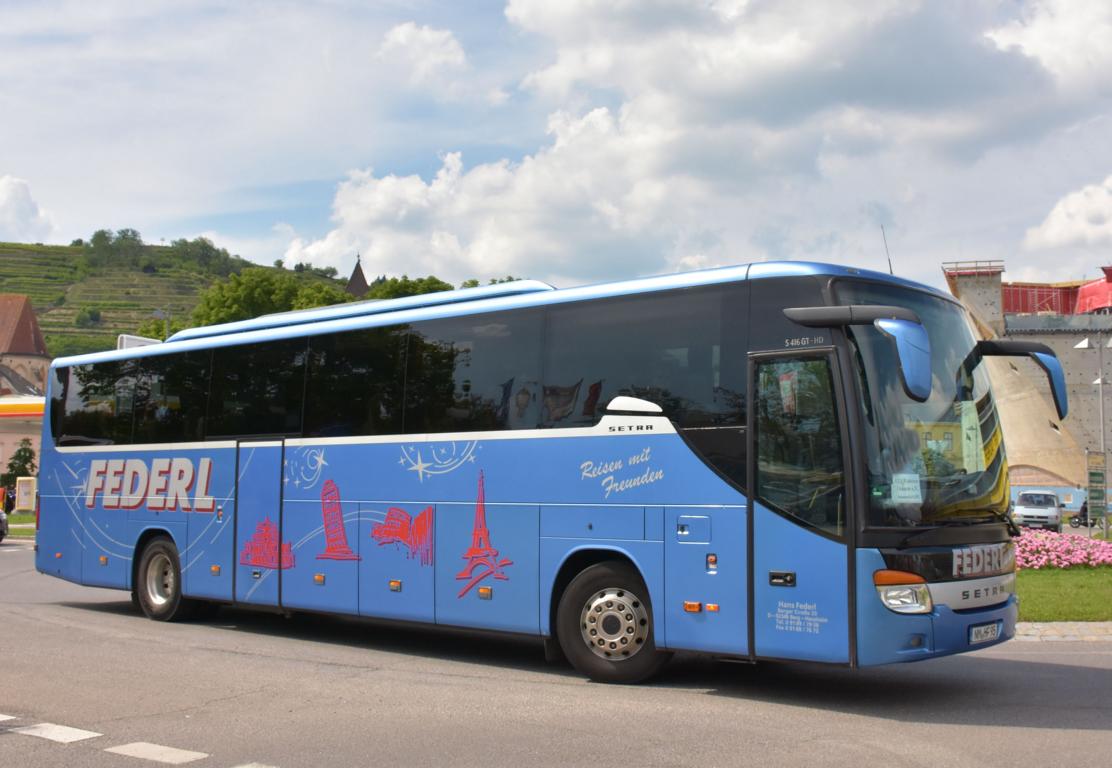 Setra 416 GT-HD von Federl Reisen aus der BRD 2018 in Krems.