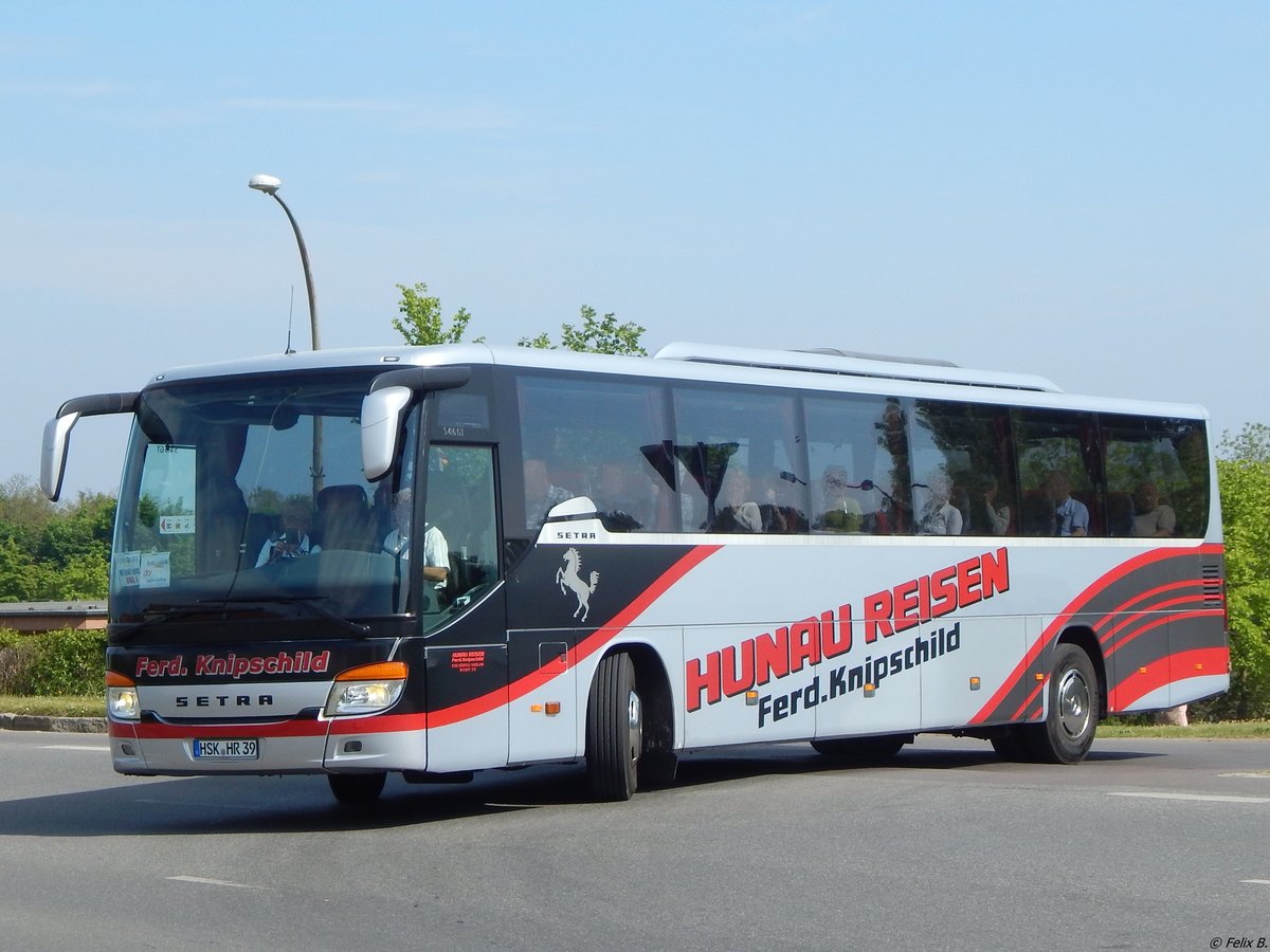 Setra 416 GT-HD von Hunau Reisen -Knipschild aus Deutschland in Sassnitz. 