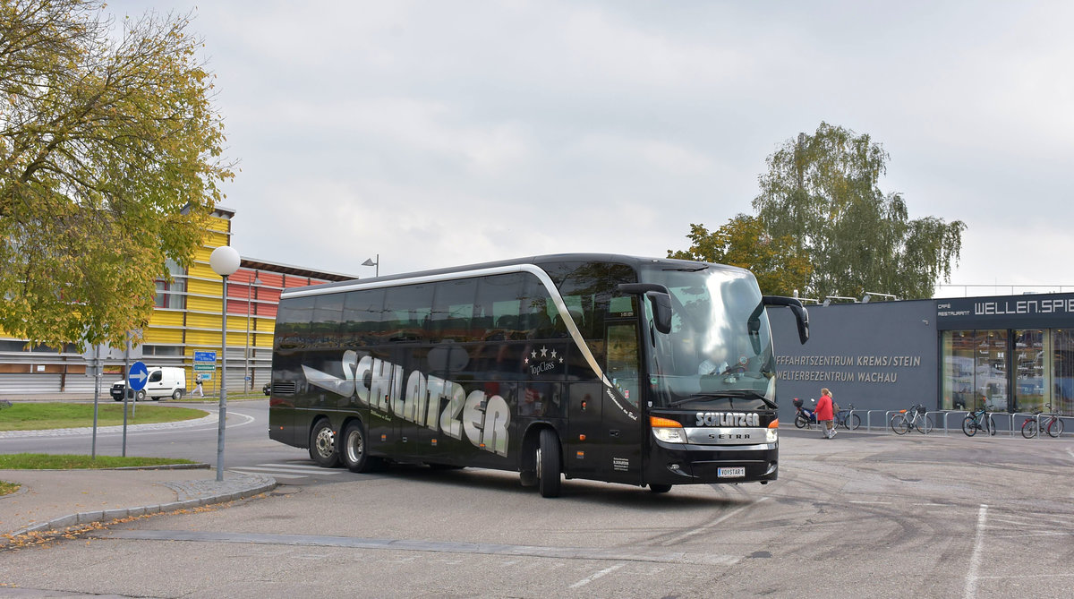 Setra 416 HDH von Schlatzer Reisen aus sterreich 09/2017 in Krems.