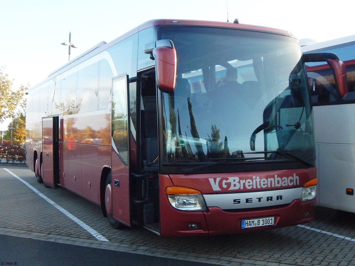 Setra 417 GT-HD der Verkehrsgesellschaft Breitenbach aus Deutschland in Hannover.