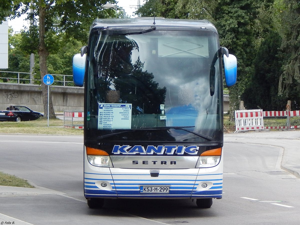 Setra 417 HDH von Kantic aus Bosnien-Herzegowina in Karlsruhe.