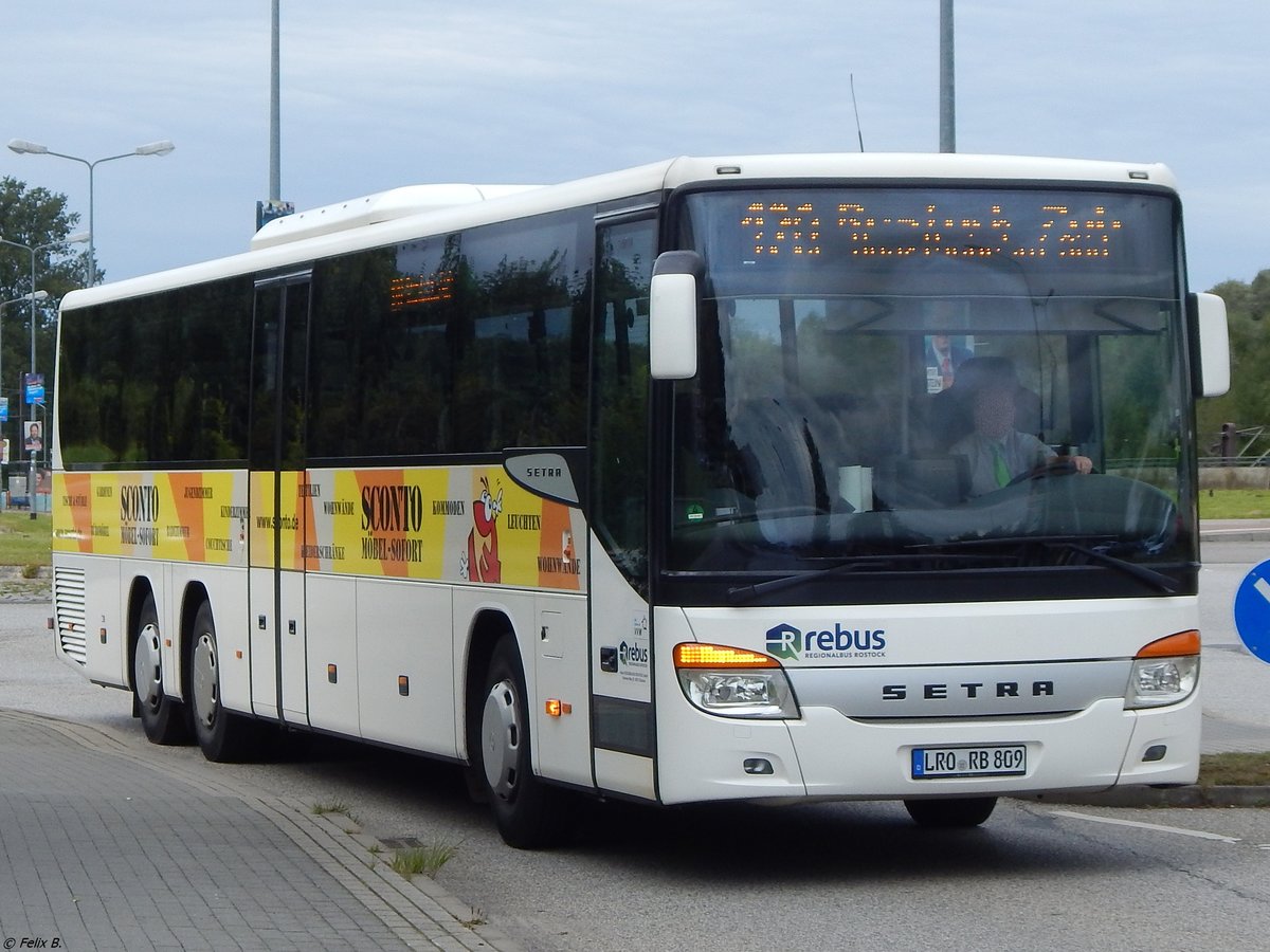 Setra 417 UL von Regionalbus Rostock in Rostock.