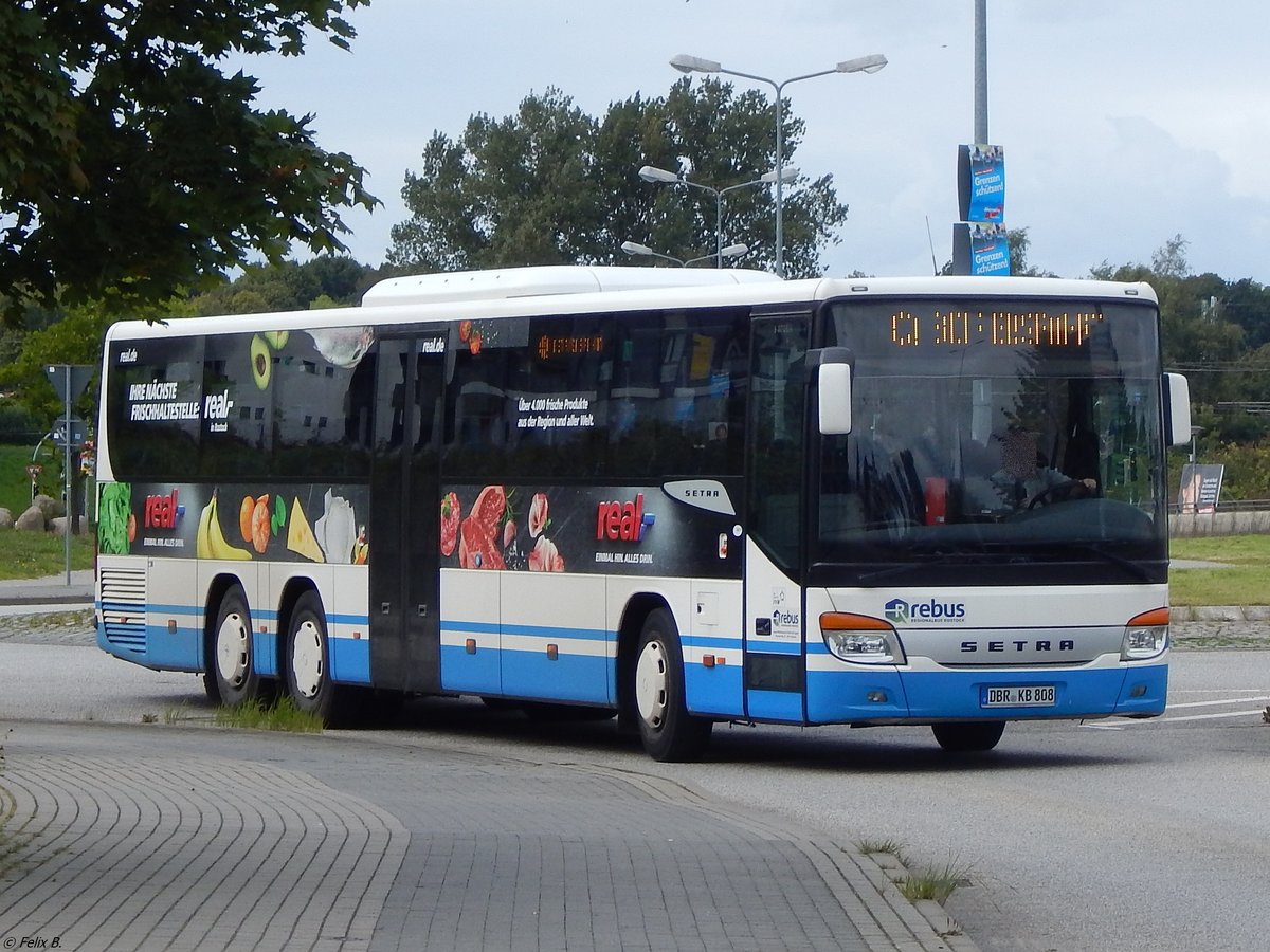 Setra 417 UL von Regionalbus Rostock in Rostock.