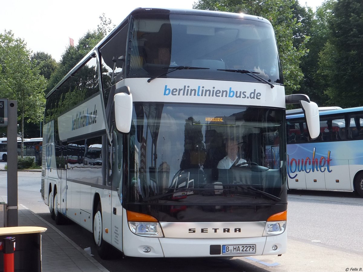 Setra 431 DT von BerlinLinienBus/Haru aus Deutschland in Hamburg.