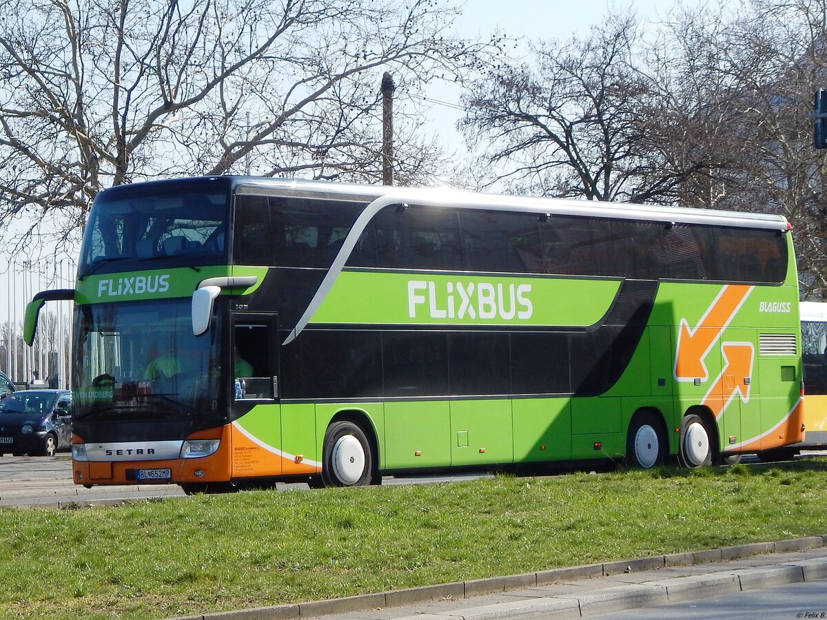 Setra 431 DT von Flixbus/Blaguss aus der Slowakei in Berlin.