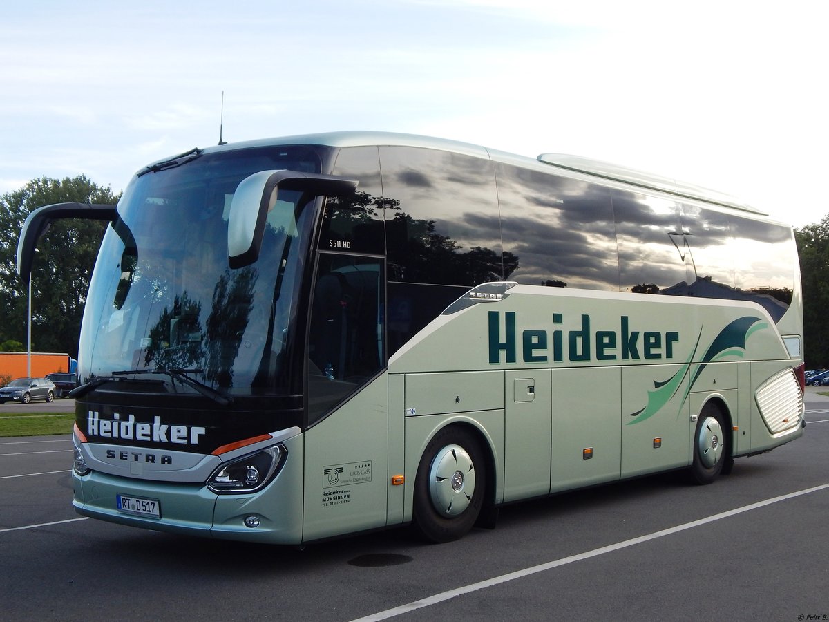 Setra 511 HD von Heideker aus Deutschland in Neubrandenburg.