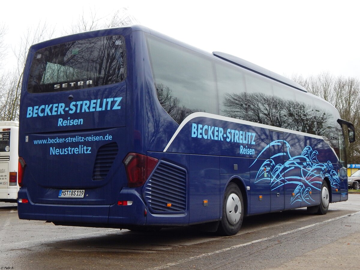 Setra 515 HD von Becker-Strelitz Reisen aus Deutschland in Neubrandenburg.