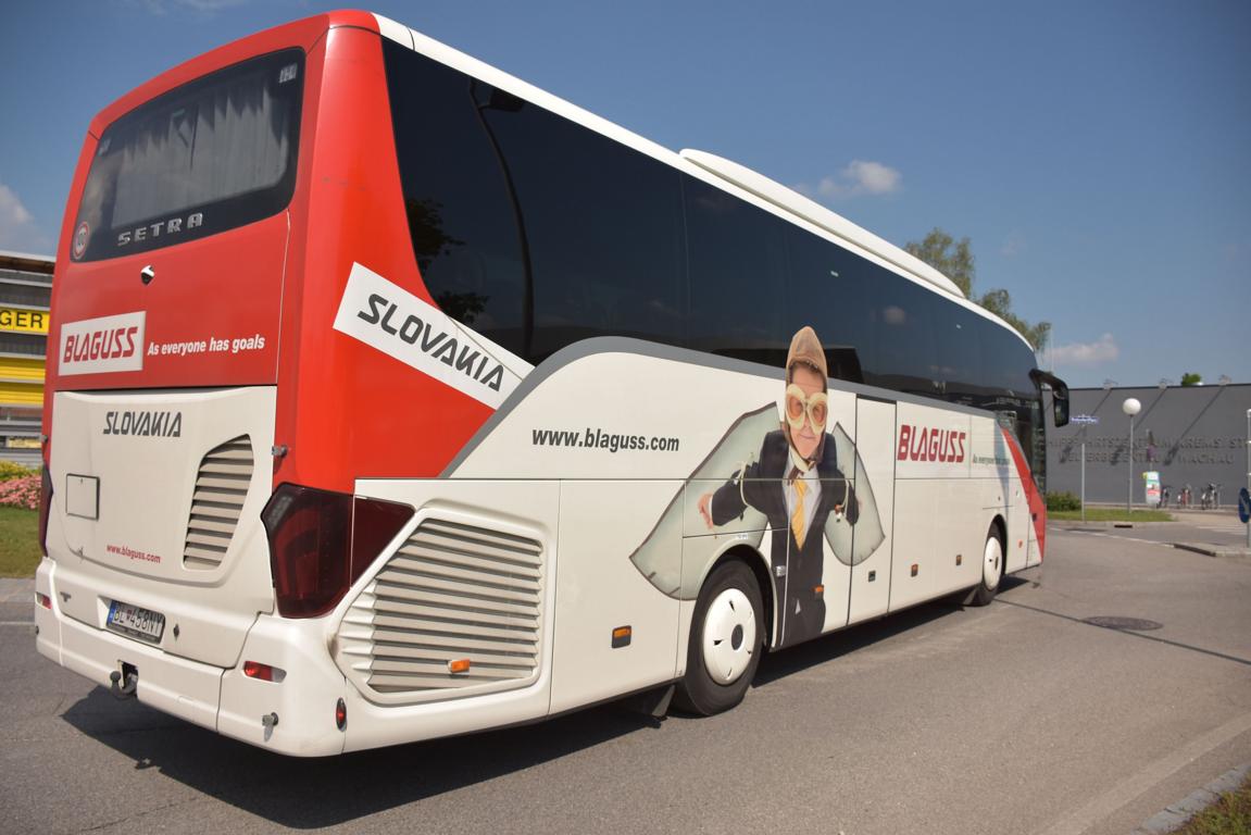 Setra 515 HD von Blaguss Slowakia im Mai 2018 in Krems.