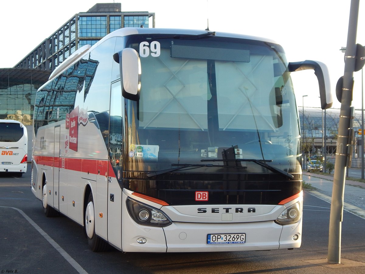 Setra 515 HD von DB IC/Sindbad aus Polen in Berlin.