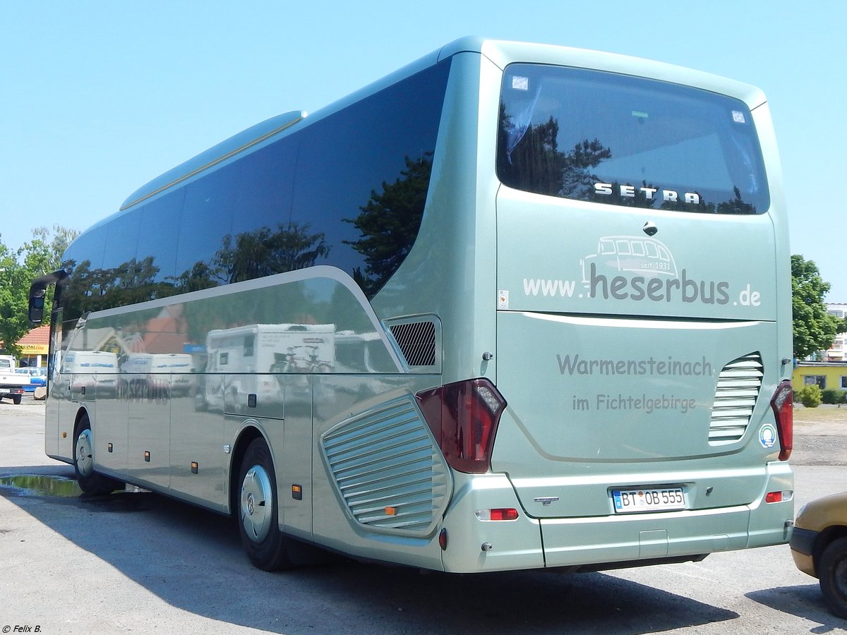 Setra 515 HD der Heserbus aus Deutschland in Binz.
