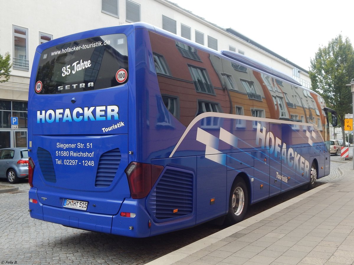 Setra 515 HD von Hofacker aus Deutschland in Neubrandenburg.