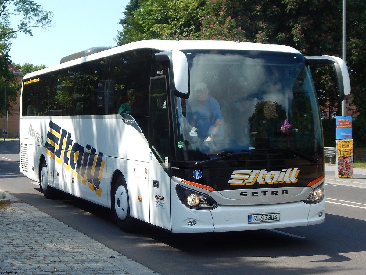 Setra 515 MD von Staill Reisen aus Deutschland in Stralsund.