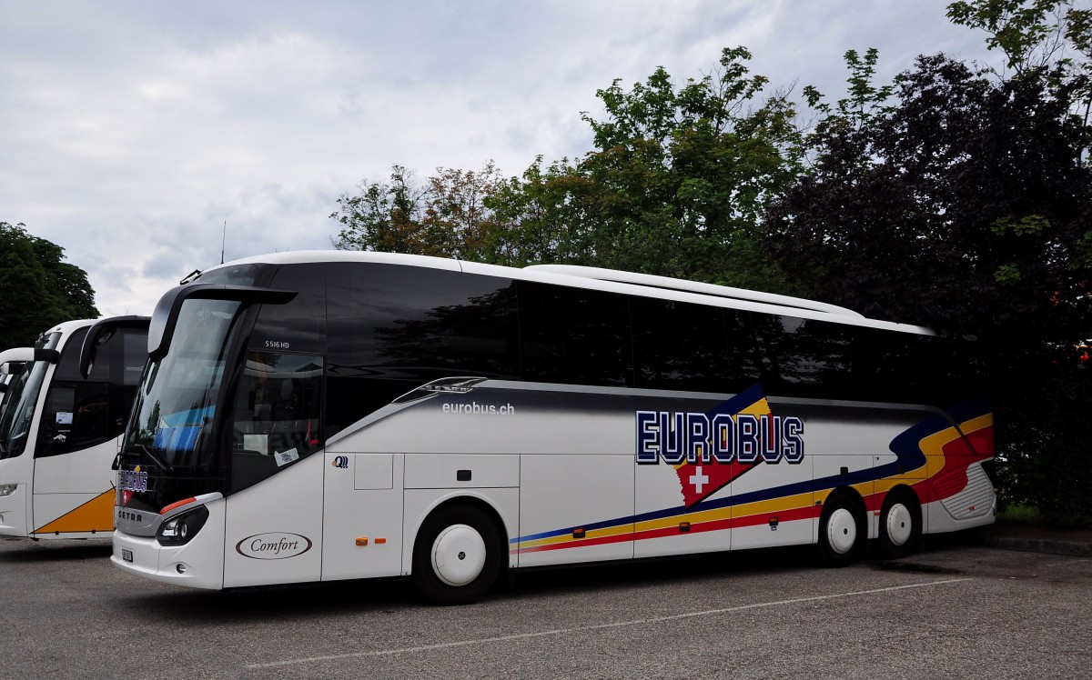 Setra 516 HD von Eurobus aus der Schweiz im Juni 2015 in Krems.