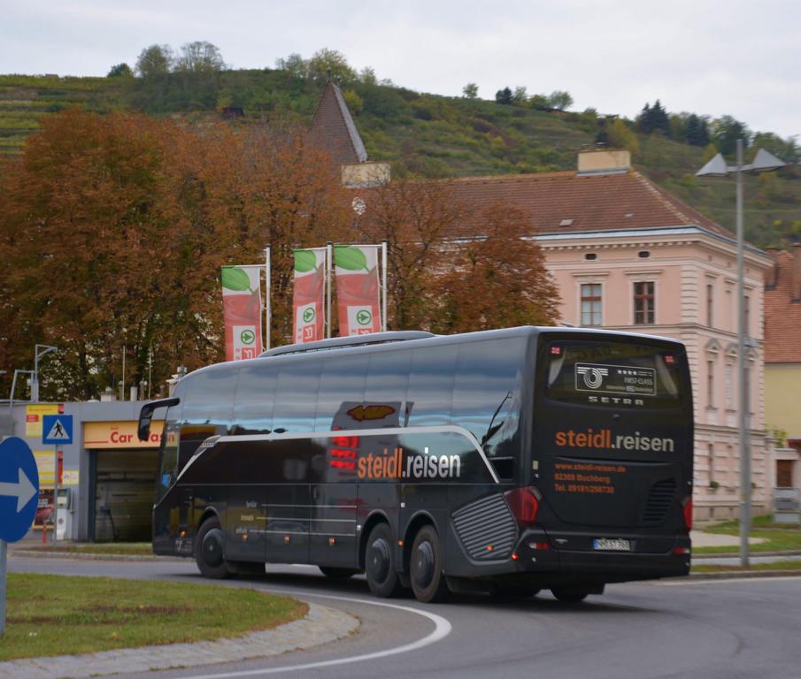 Setra 516 HD von Steidl Reisen aus der BRD 10/2017 in Krems.
