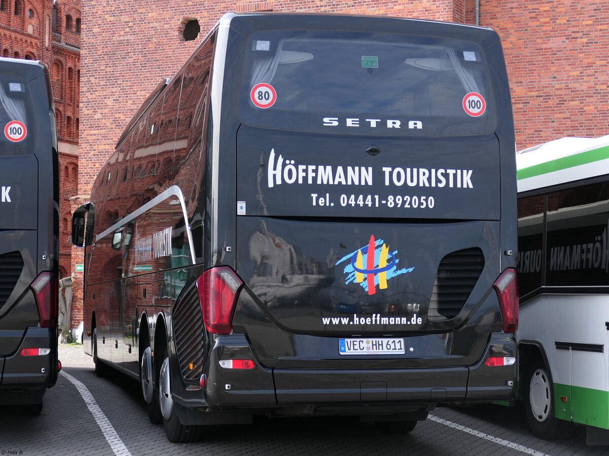 Setra 517 HD von Höffmann Touristik aus Deutschland in Stralsund.