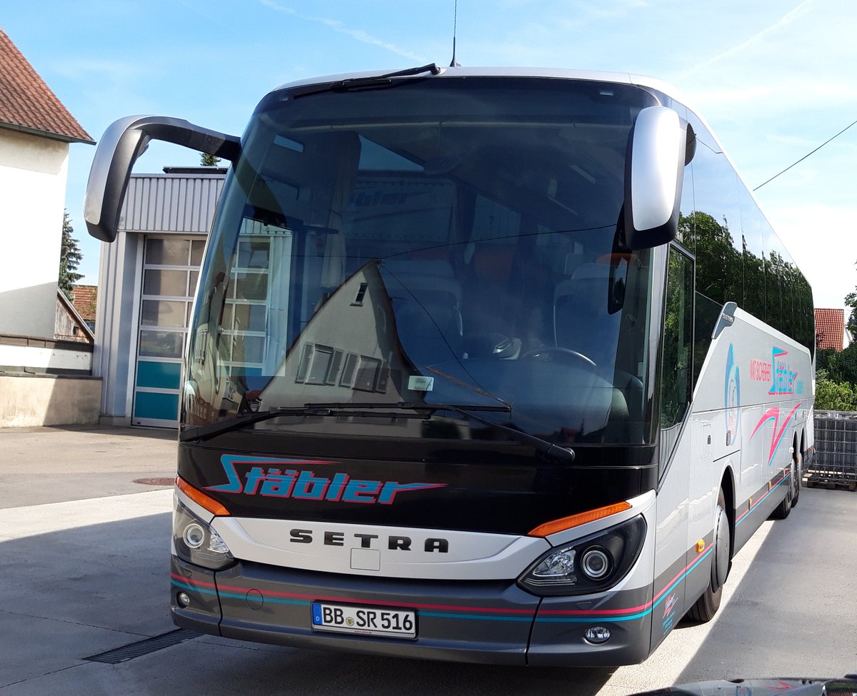 Setra S 516 HD Stbler-Reisen aus Magstadt auf dem Betriebshof