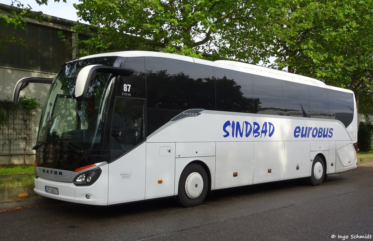 Sindbad aus Opole | Nr. 87 | OP-3687F | Setra 515 HD | 31.07.2016 in Stuttgart Sindbad aus Opole | Nr. 87 | OP-3687F | Setra 515 HD | 31.07.2016 in Stuttgart