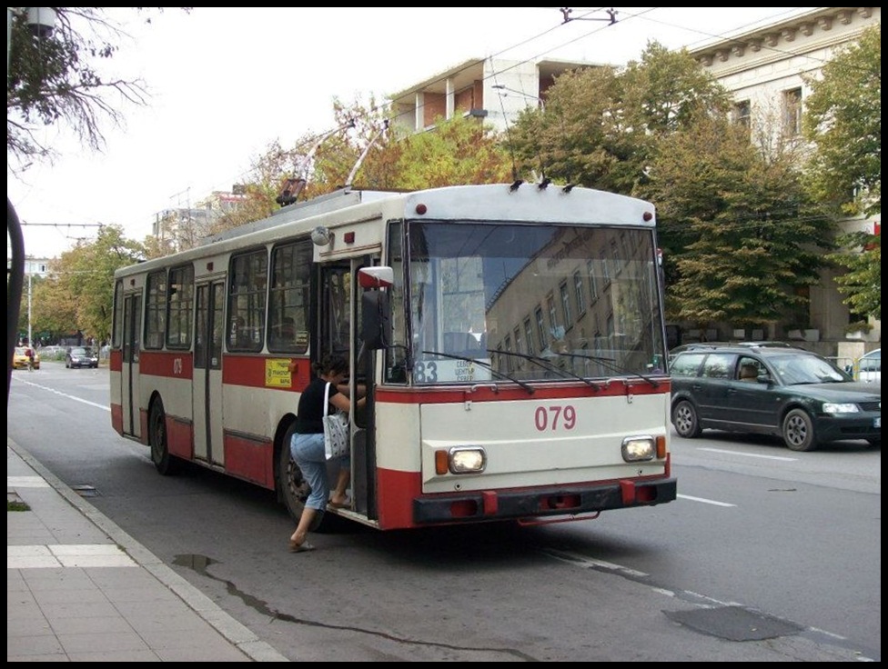 Skoda Trolleybus in Varna.