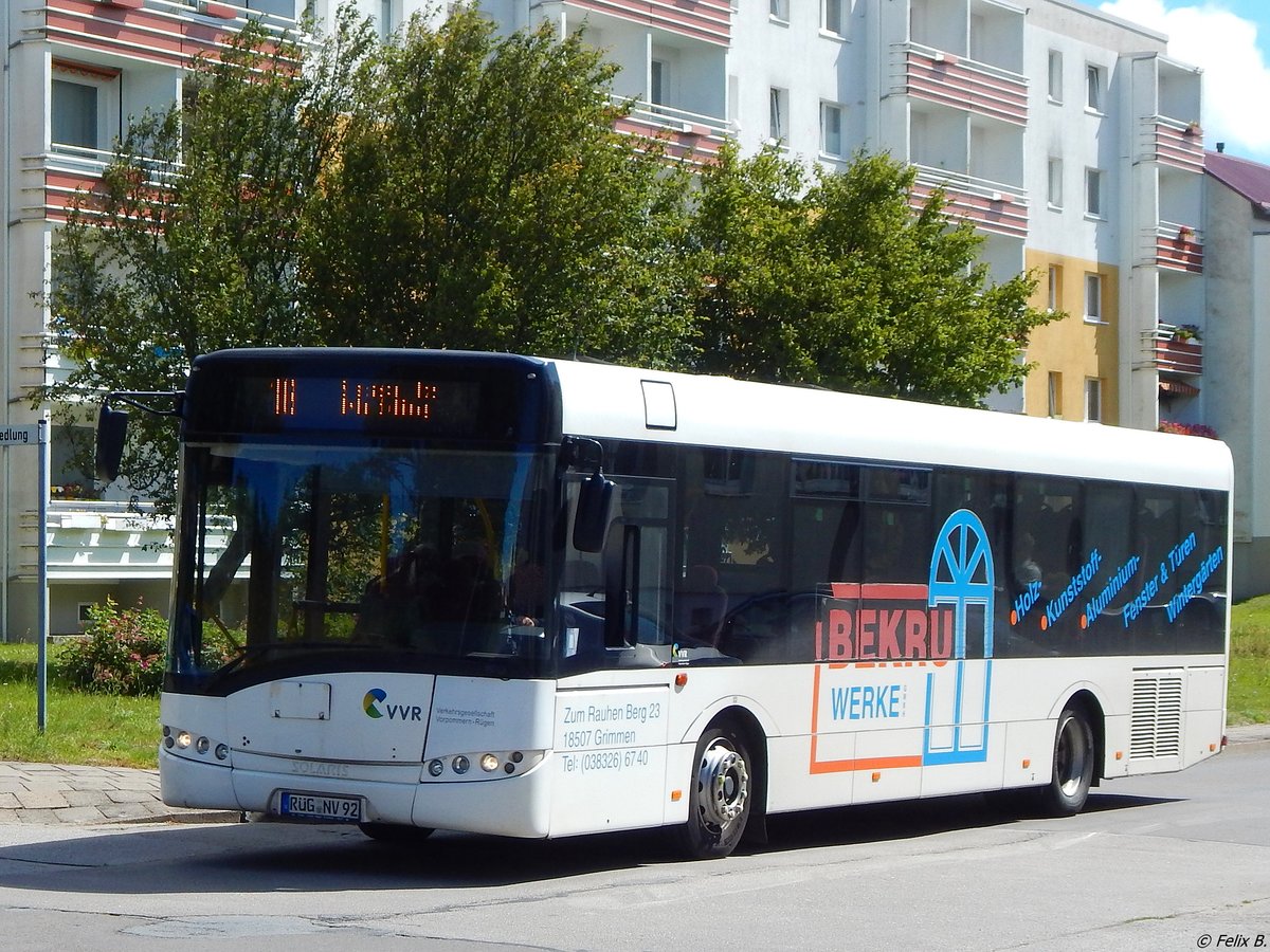 Solaris Urbino 12 der VVR in Sassnitz.