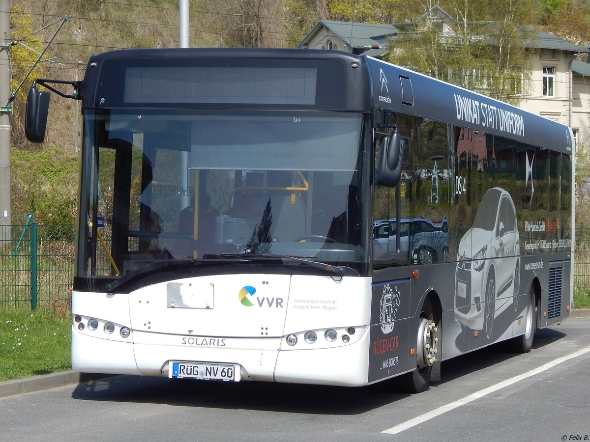 Solaris Urbino 12 der VVR in Sassnitz. 