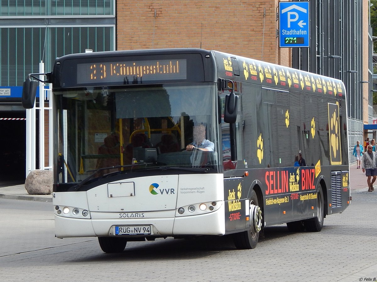 Solaris Urbino 12 der VVR im Stadthafen Sassnitz.