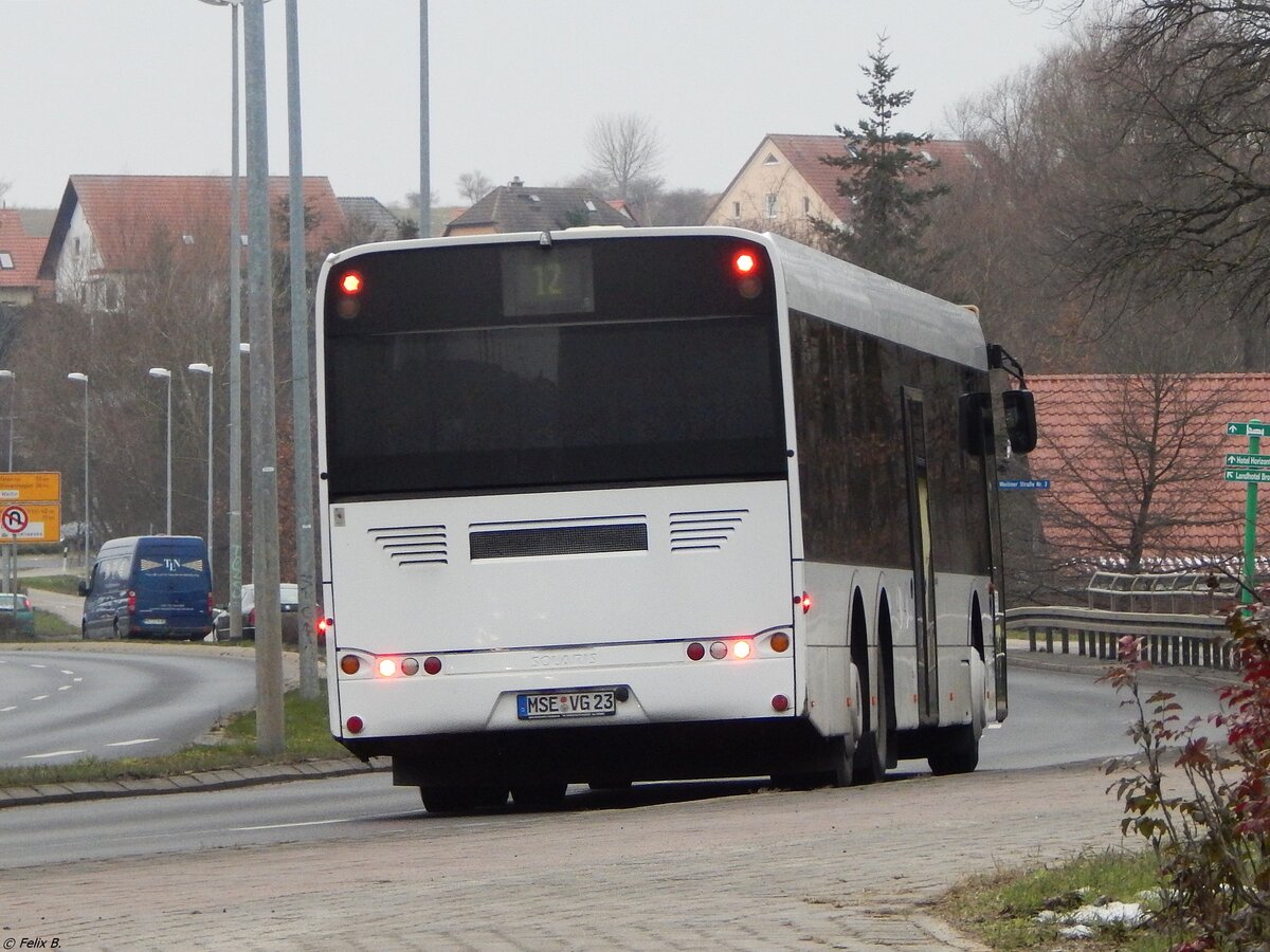 Solaris Urbino 15 der MVVG in Neubrandenburg.