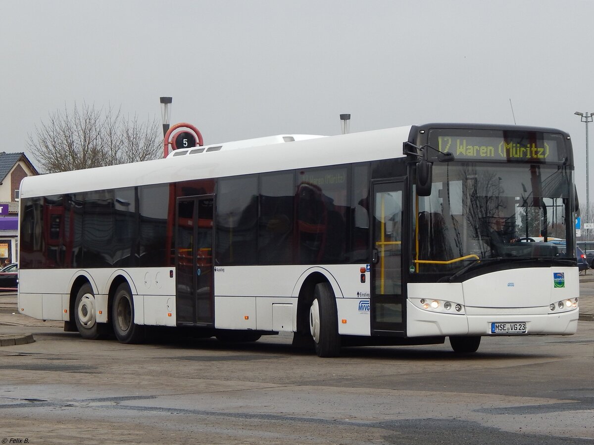 Solaris Urbino 15 der MVVG in Neubrandenburg.