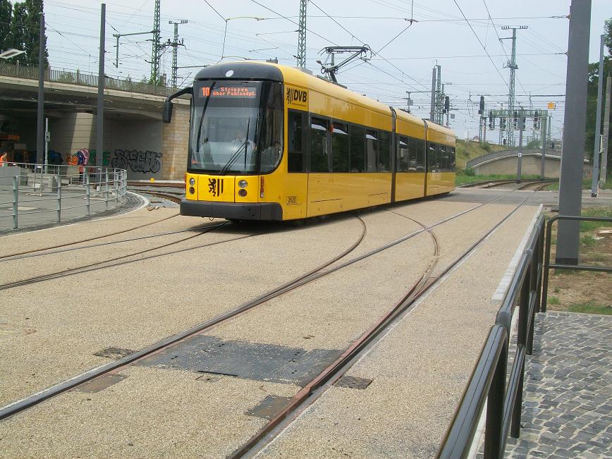 Straßenbahn in Dresden am 17.08.2009