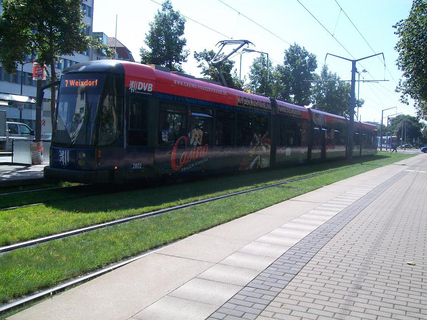 Straßenbahn in Dresden am 19.08.2009