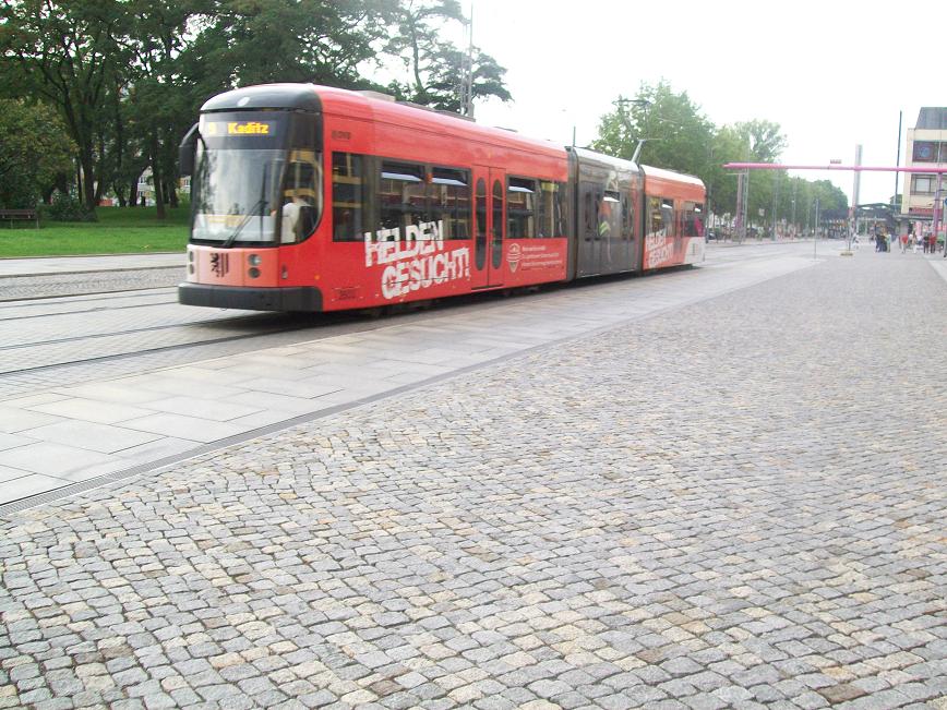 Straßenbahn in Dresden am 21.08.2009