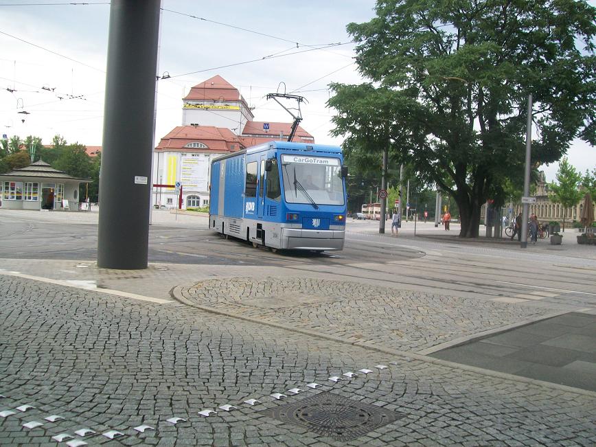 Straßenbahn in Dresden am 21.08.2009