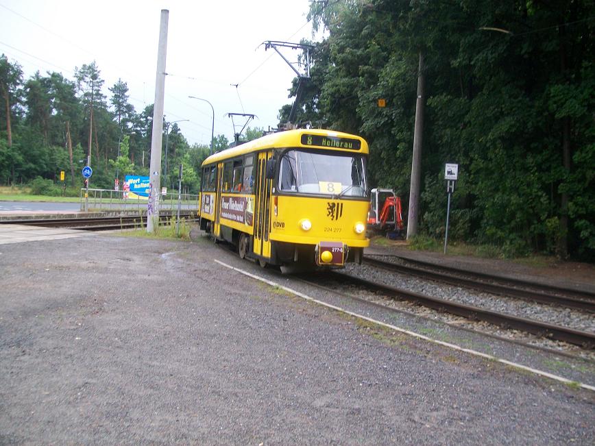 Straßenbahn in Dresden am 21.08.2009