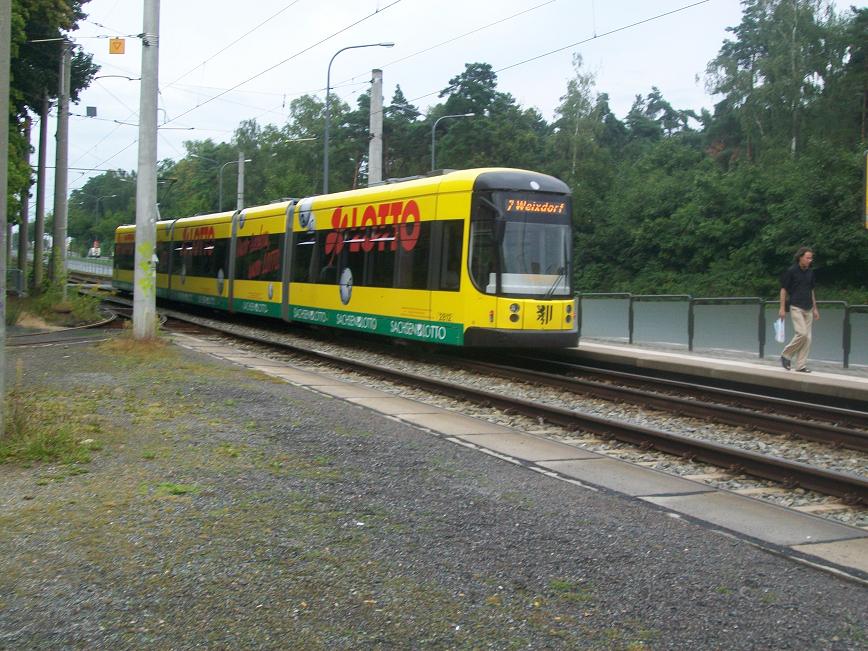 Straßenbahn in Dresden am 21.08.2009