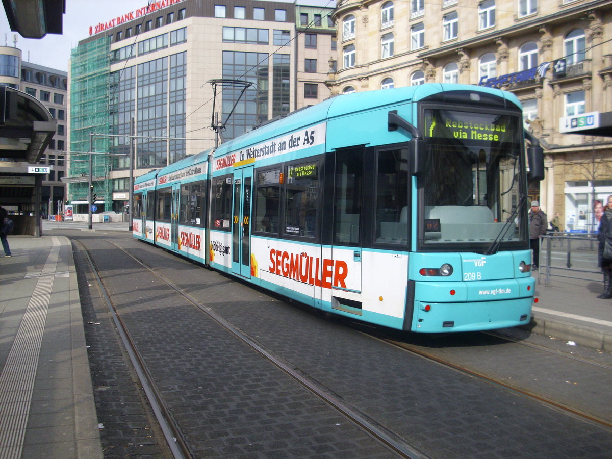 Straßenbahn in Frankfurt am Main am 26.02.2012