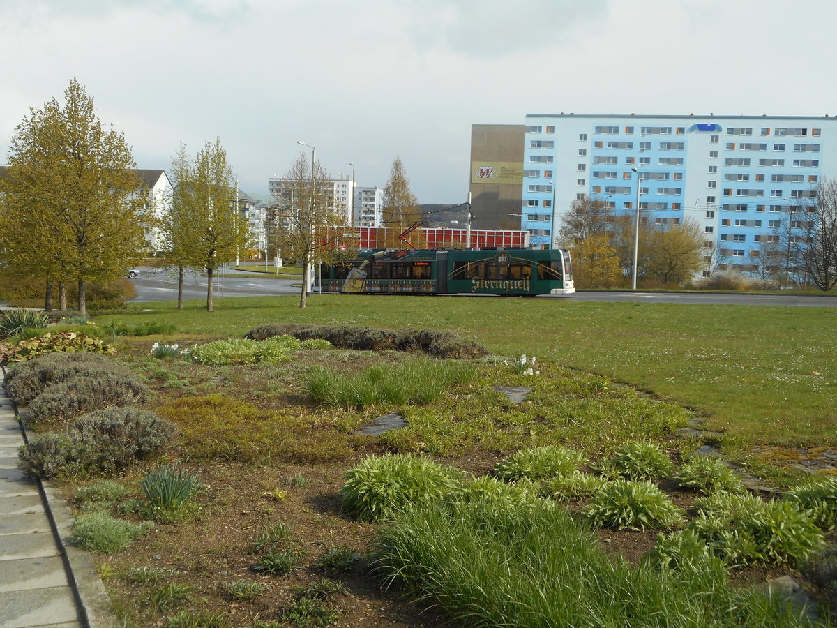Stra�enbahn in Plauen am 24.04.2016