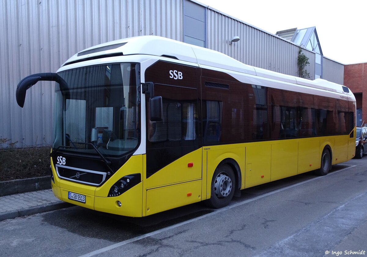 Stuttgarter Straenbahnen (SSB) | Nr. 5513 | S-SB 5513 | Volvo 7900 Hybrid | 06.03.2018 in Stuttgart