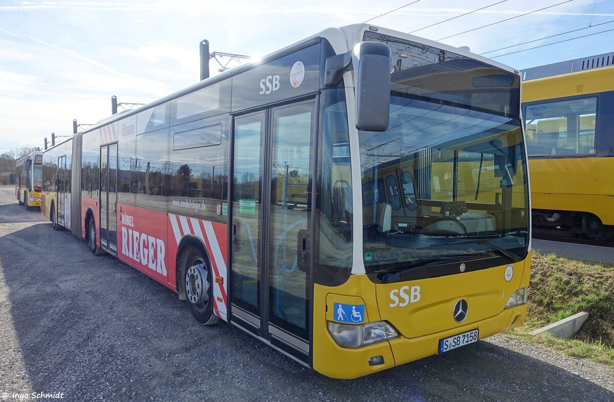 Stuttgarter Straßenbahnen (SSB) | Nr. 7158 | S-SB 7158 | Mercedes-Benz Citaro Facelift G | 16.02.2020 in Stuttgart