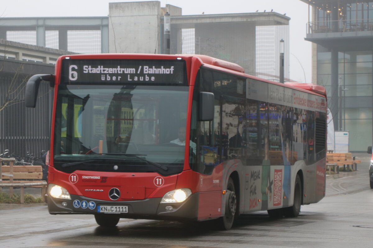 SWK Konstanz - Nr. 11/KN-C 1111 - Mercedes am 18. Dezember 2025 in Konstanz (Aufnahme: Martin Beyer)
