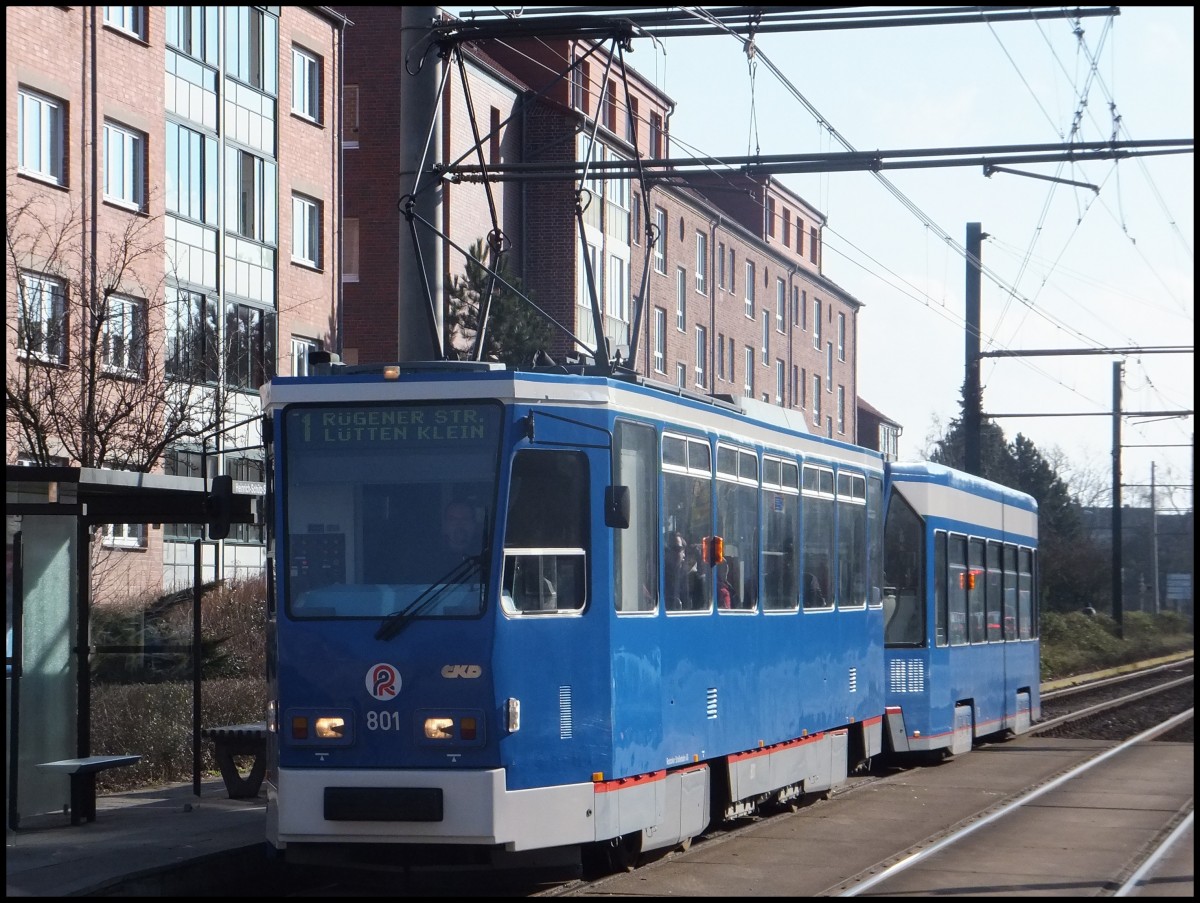 Tatra Straßenbahn in Rostock.