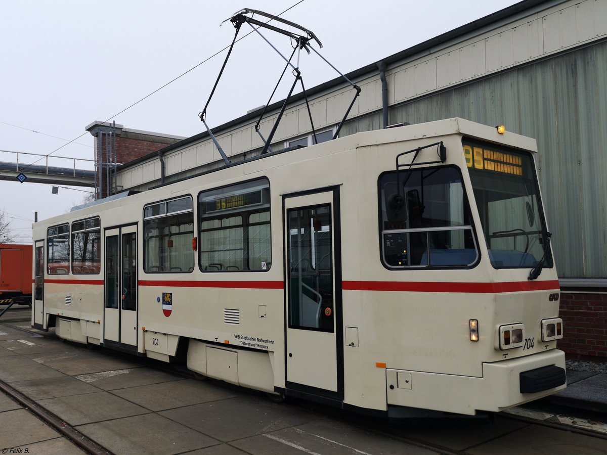 Tatra T6A2 Nr. 704 der RSAG in Rostock.