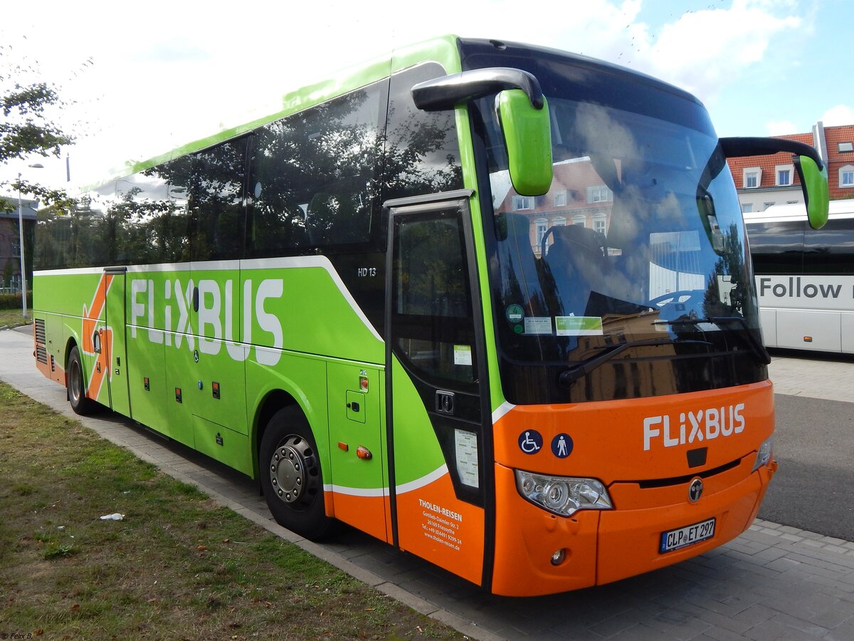 Temsa HD13 von FlixBus/Tholen aus Deutschland in Greifswald.
