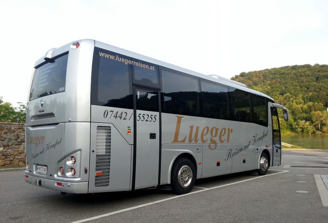 Temsa MD9 von Lueger Reisen aus Österreich 2018 bei Krems gesehen.