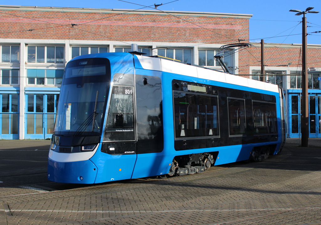 Tina stand am Mittag des 30.12.2025 auf dem Betriebshof der Rostocker Stra�enbahn AG