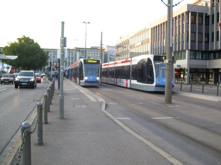 Ulmer Stra�enbahn am 04.07.2009