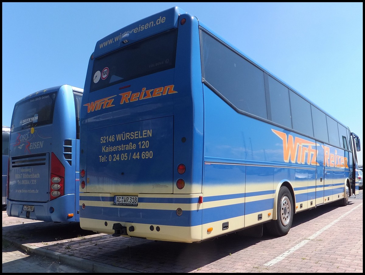 VDL Bova Futura von Wirtz Reisen aus Deutschland im Stadthafen Sassnitz.
